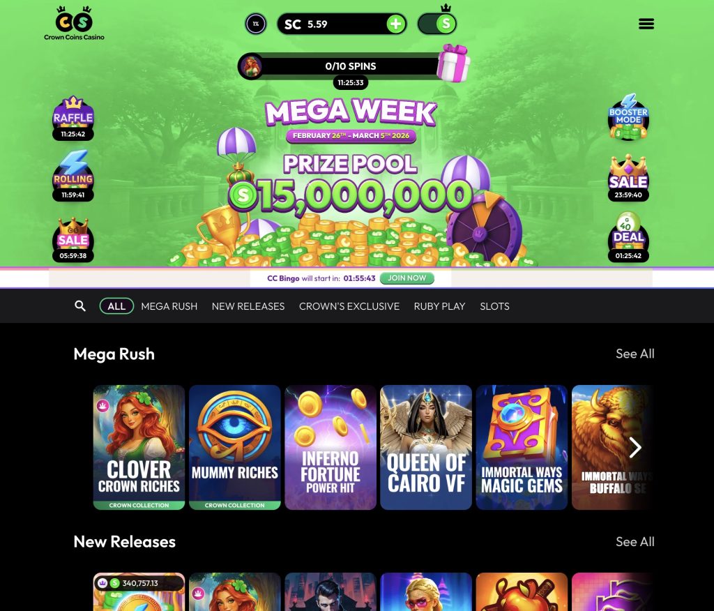 Crown Coins Sweepstake Casino